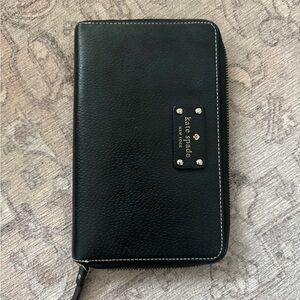 Kate spade oversized black wallet